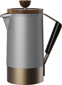 Duke French Press Coffee Maker CPA600-06A Gray