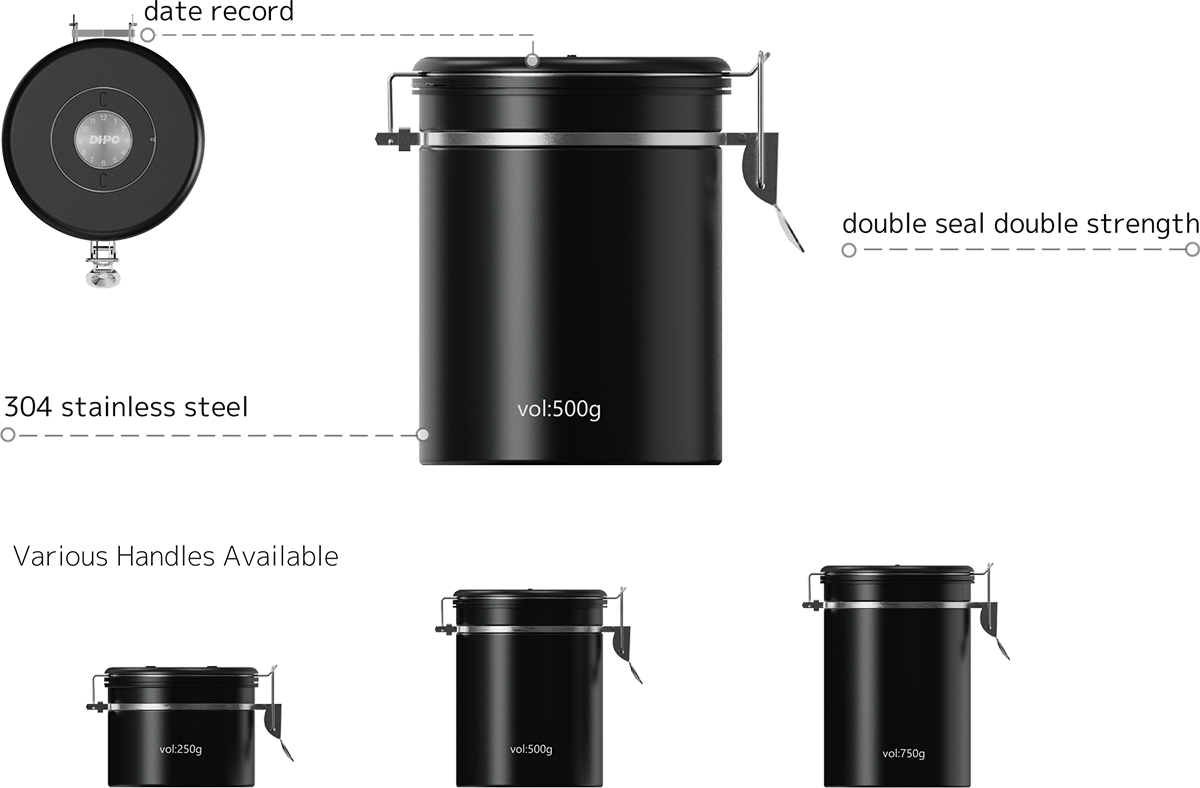 Eternity 304 SLS Coffee Canister DH68N-2