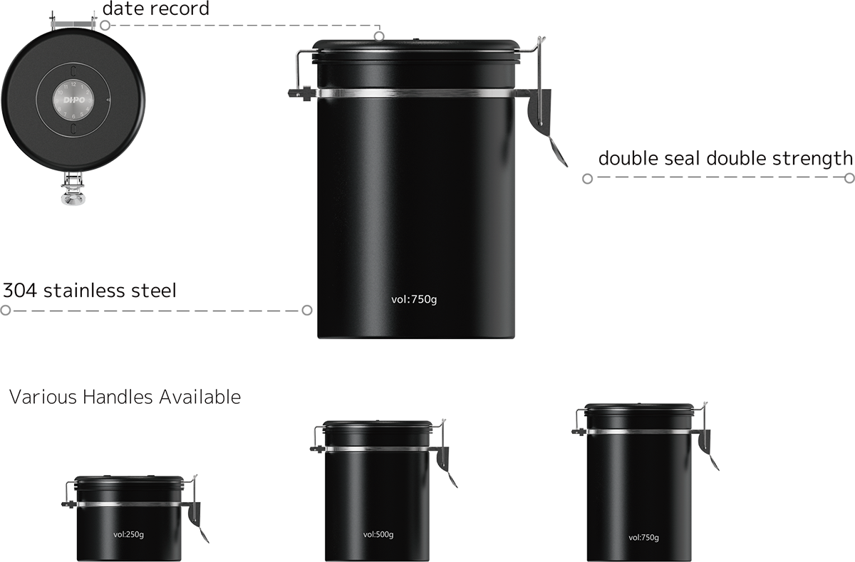 Eternity 304 SLS Coffee Canister DH68N-3