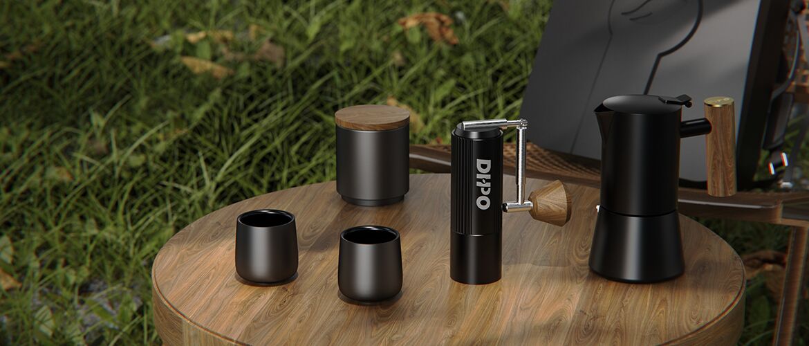 Flourish Moka Pot Outdoor Backpack Coffee Set CZ-36A