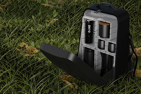 Flourish Moka Pot Outdoor Backpack Coffee Set CZ-36A