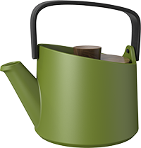 Listening tea pot TPA800-01A Green