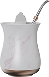 Gold Bottom Yerba Mate Cups MD350-01A Marbling Pink