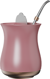 Gold Bottom Yerba Mate Cups MD350-01A Pink