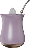Gold Bottom Yerba Mate Cups MD350-01A Purple
