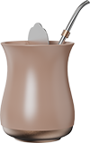 Gold Bottom Yerba Mate Cups MD350-01A Rose Beige