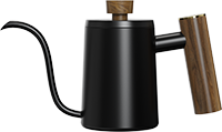 Meteor Goose Neck Kettle CH05A Black