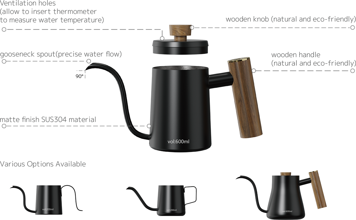 Meteor Goose Neck Kettle CH05A