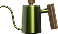 Meteor Goose Neck Kettle CH05A Green