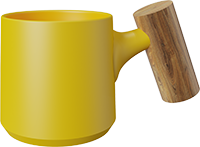 Mini Cappuccino Coffee Cup CM230-03A Yellow