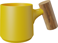 Mini Cappuccino Coffee Cup CM90-01A Yellow