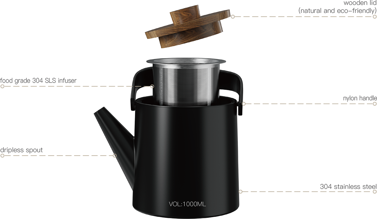 Silence Tea Pot TPA1000-01A