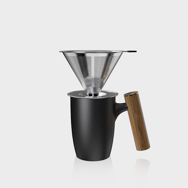 Stainless Steel-V60 Dripper Coffee Mug Set CZ-03A