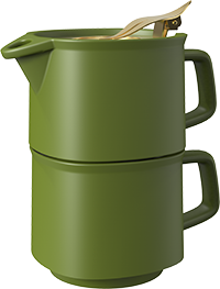 Tea Pot Tea Cup Set TPA400-02A Green