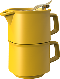 Tea pot tea cup set TPA400-02A Yellow