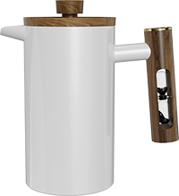 Thinker Stainless Steel French Press CPA1000-05A White