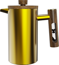 Thinker Stainless Steel French Press CPA1000-05A Yellow