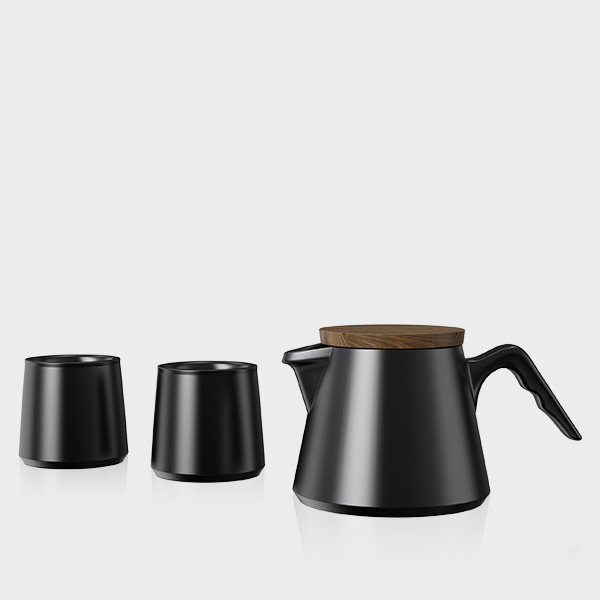 Tea Pot with Two Mugs Set TPA600-04B