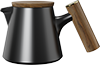 800ml Climber Tea Pot TPA800-03A Black