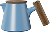 800ml Climber Tea Pot TPA800-03A Blue