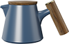 800ml Climber Tea Pot TPA800-03A Dark Blue