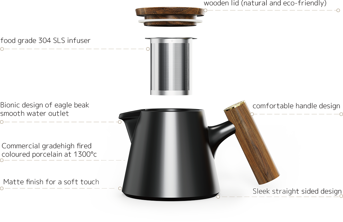 800ml Climber Tea Pot TPA800-03A