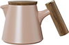 800ml Climber Tea Pot TPA800-03A Rose Beige
