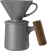 Vigor Dripper Coffee Mug Set CZ-01A Gray