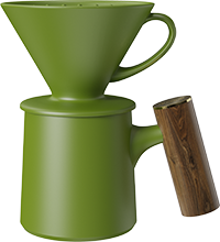 Vigor Dripper Coffee Mug Set CZ-01A Green