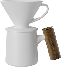 Vigor Dripper Coffee Mug Set CZ-01A White