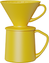 Vigor Dripper Coffee Mug Set CZ-01B Yellow