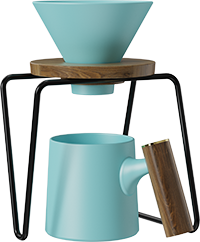 Vigor Dripper Coffee Mug Set CZ-04E Blue