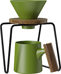 Vigor Dripper Coffee Mug Set CZ-04E Green