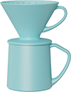 Vigor-V60 Dripper Coffee Mug Set CZ-01B Blue