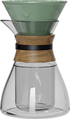 XS Double-Wall Glass Coffee Server Set CPC450-01A Green