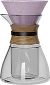 XS Double-Wall Glass Coffee Server Set CPC450-01A Purple