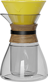 XS Double-Wall Glass Coffee Server Set CPC450-01A Yellow