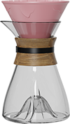 XS Single-Wall Glass Coffee Server Set XS600-01A Pink