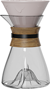 XS Single-Wall Glass Coffee Server Set XS600-01A Lilac Grey
