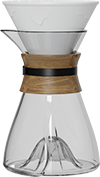 XS Single-Wall Glass Coffee Server Set XS600-01A White