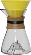 XS Single-Wall Glass Coffee Server Set XS600-01A Yellow
