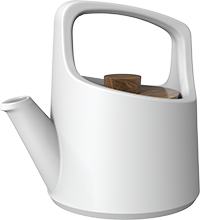ZHENG tea pot TPA800-06A White